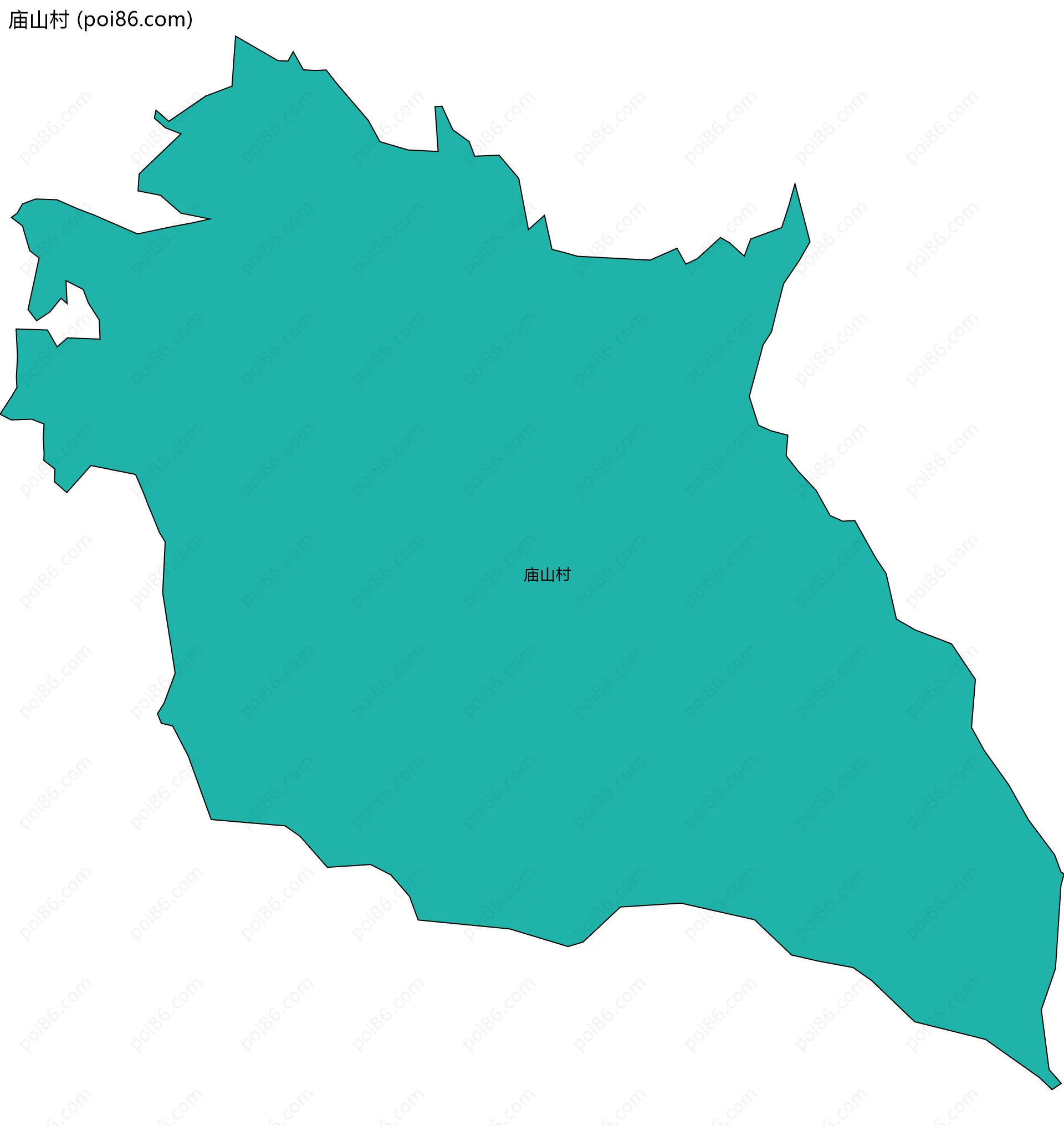 庙山村边界地图