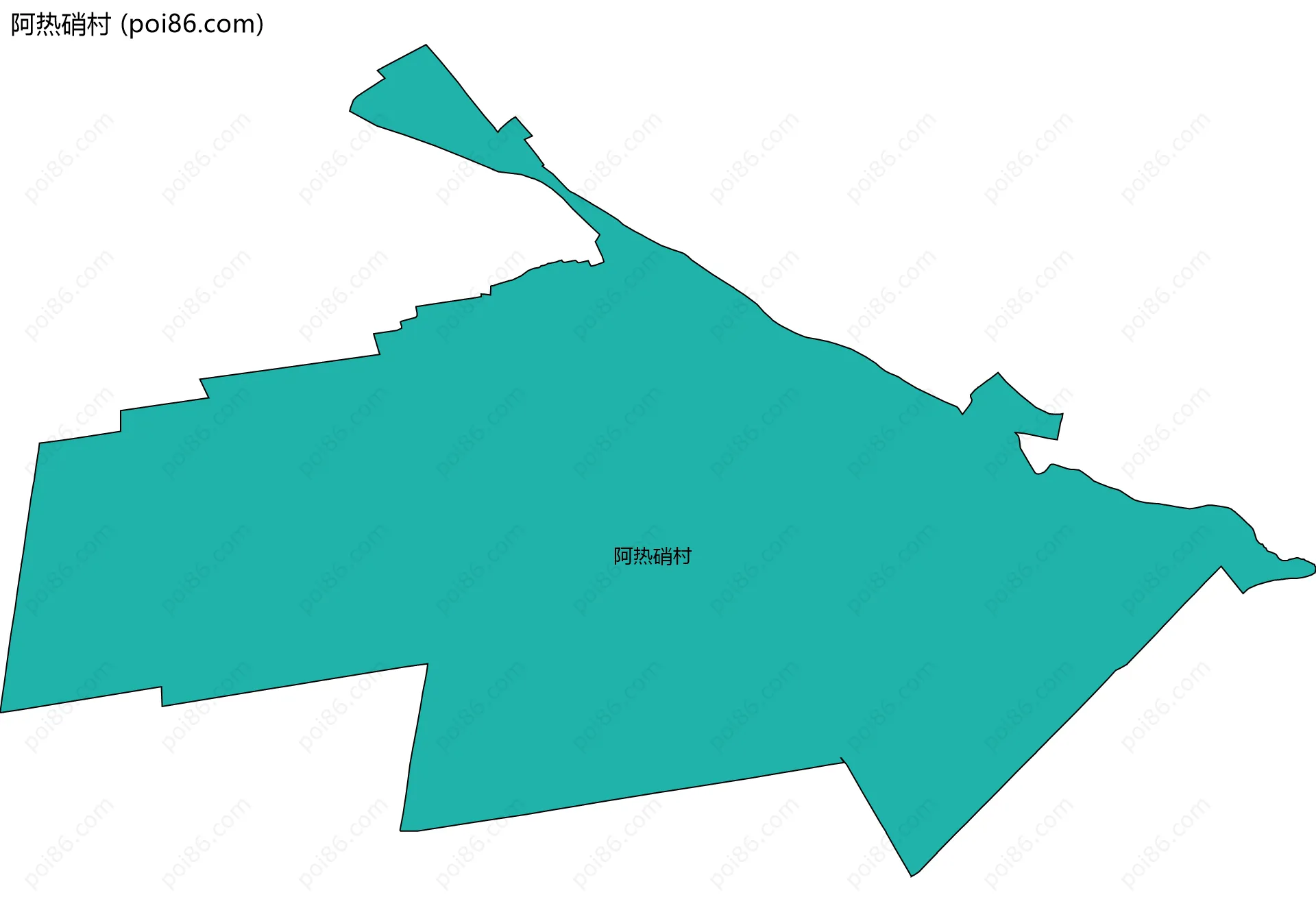 阿热硝村边界地图
