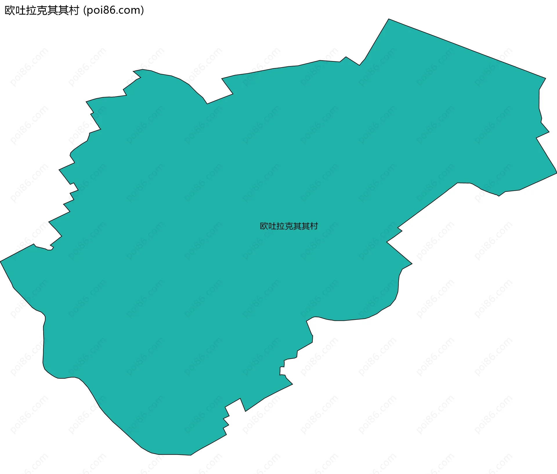 欧吐拉克其其村边界地图
