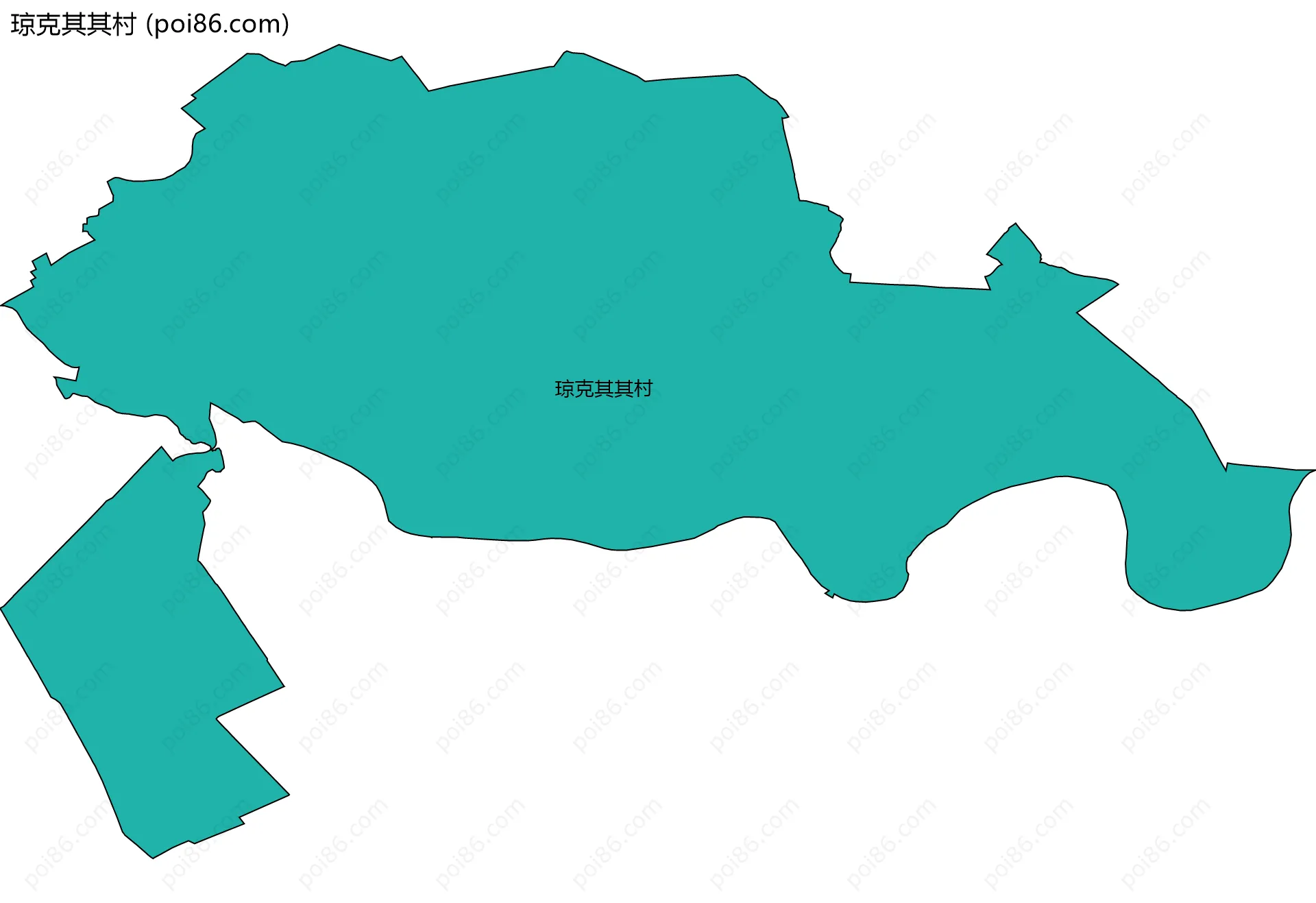 琼克其其村边界地图
