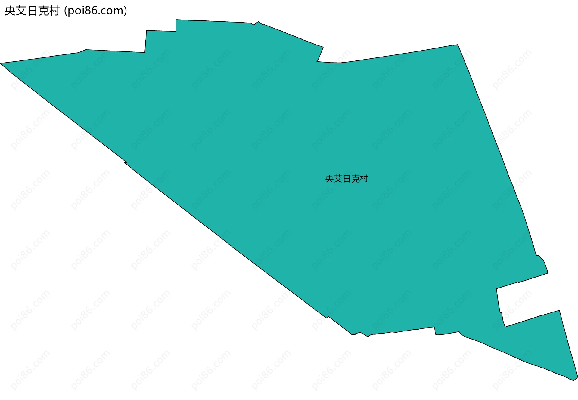 央艾日克村边界地图
