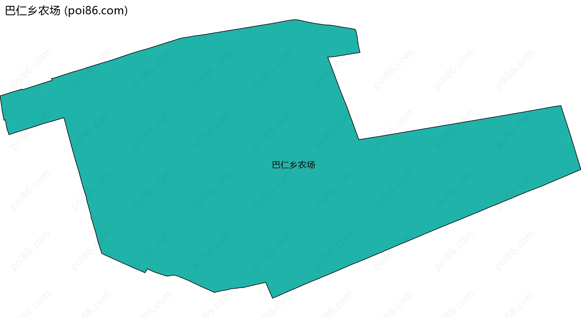 巴仁乡农场边界地图