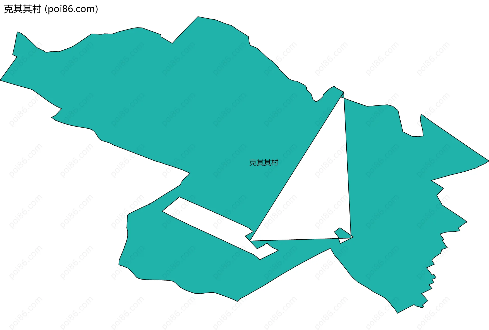 克其其村边界地图