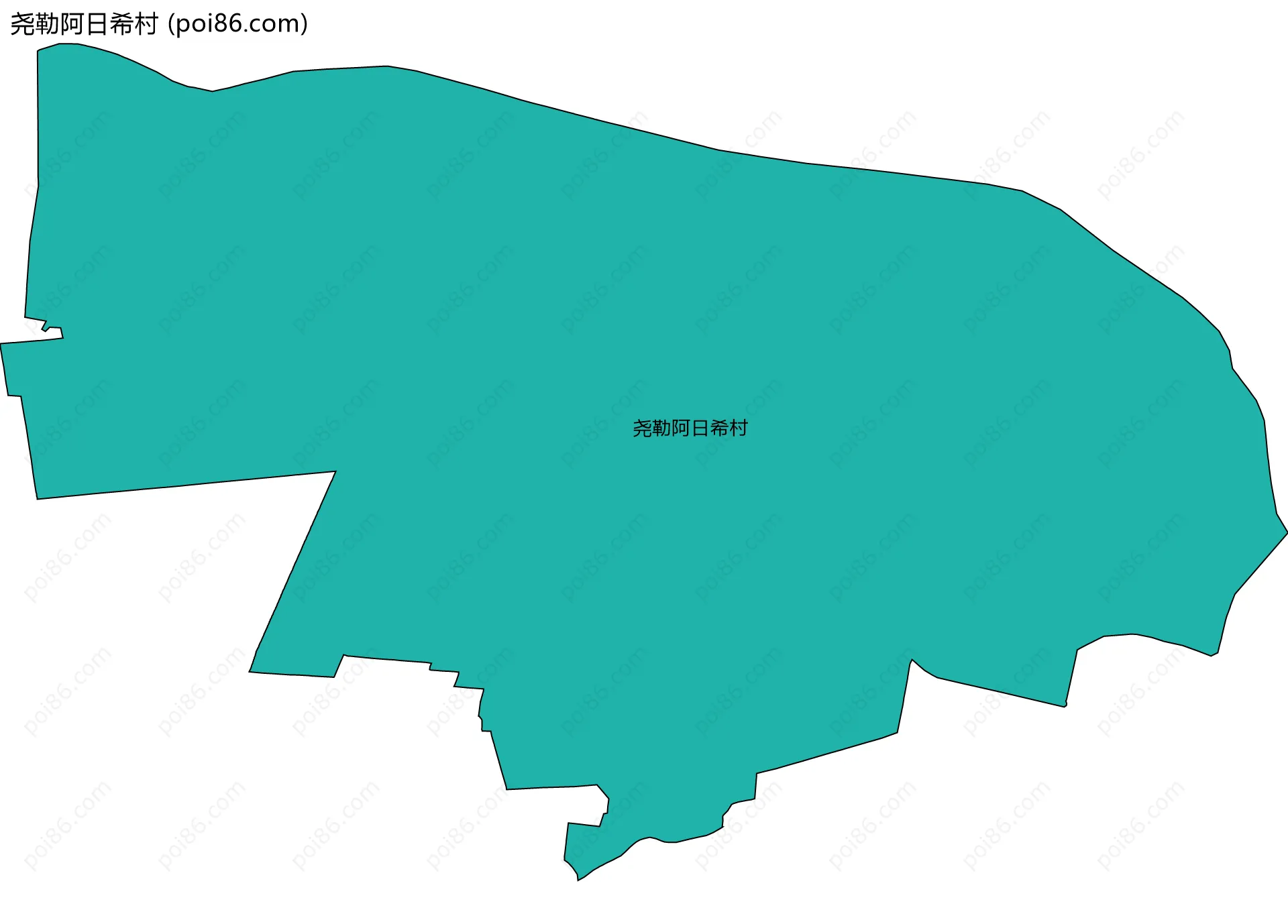 尧勒阿日希村边界地图
