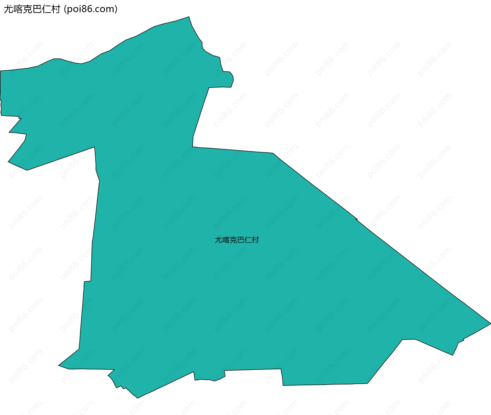 尤喀克巴仁村边界地图