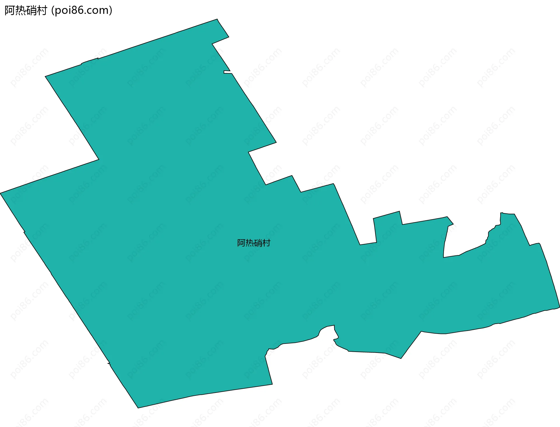 阿热硝村边界地图