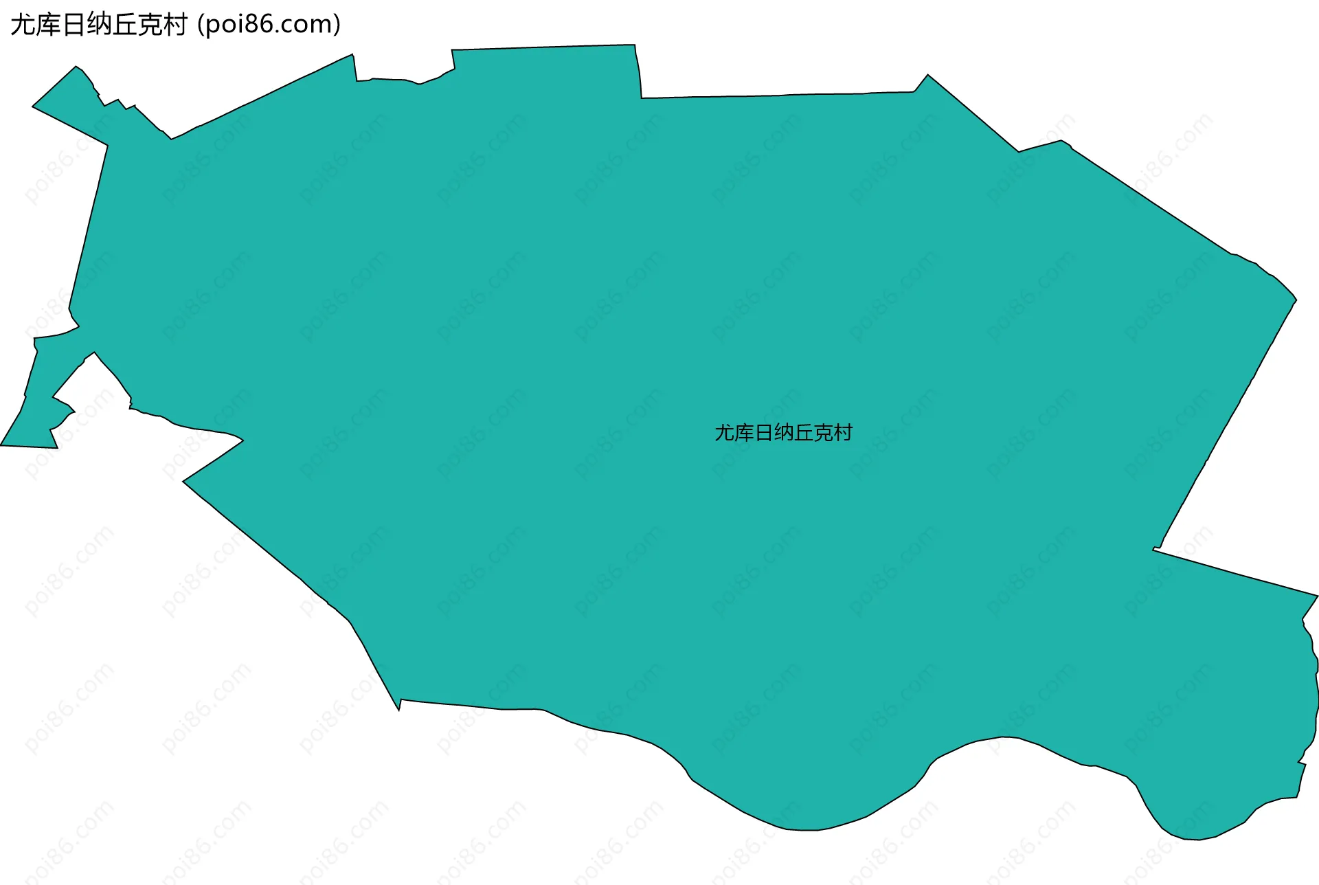 尤库日纳丘克村边界地图