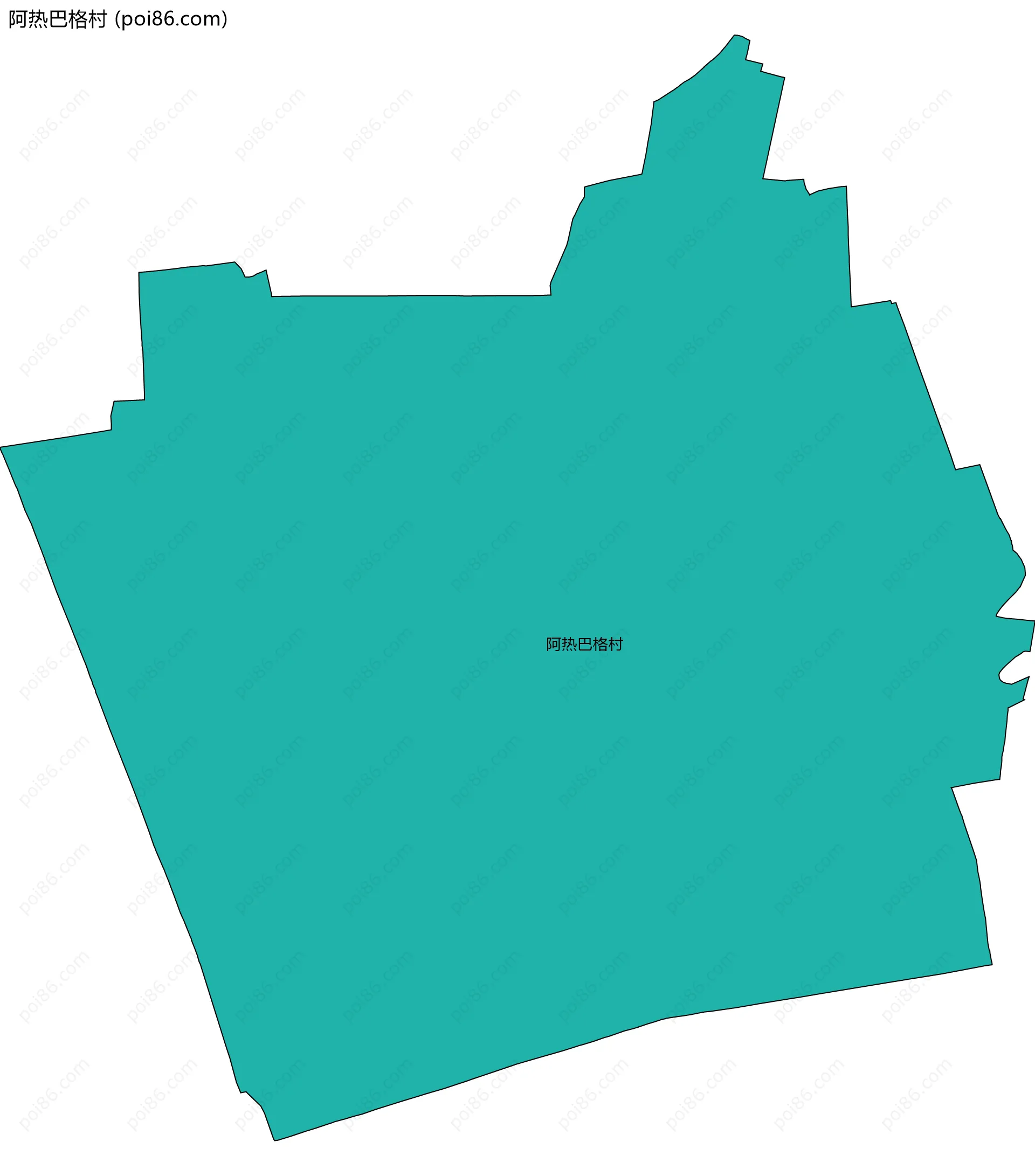 阿热巴格村边界地图