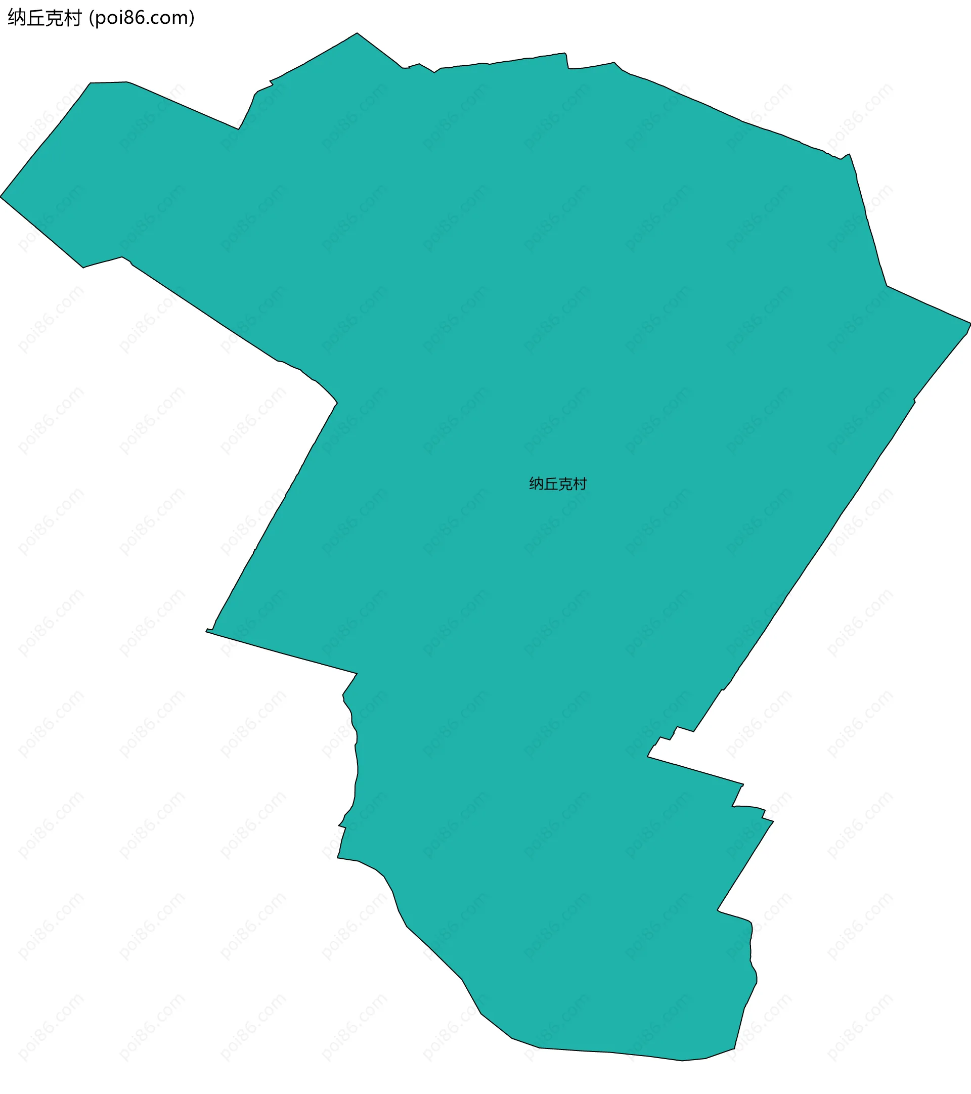 纳丘克村边界地图