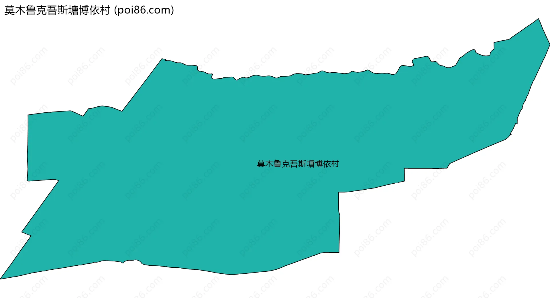 莫木鲁克吾斯塘博依村边界地图