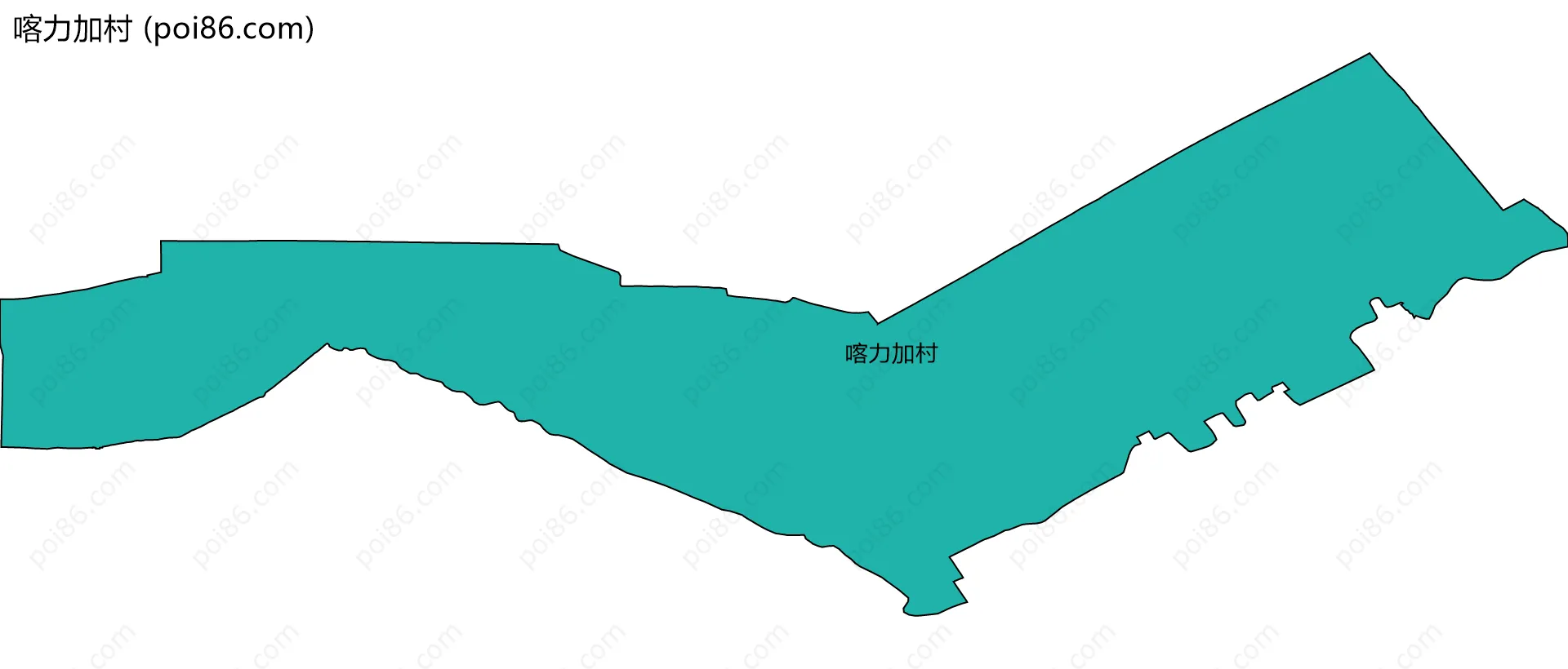 喀力加村边界地图