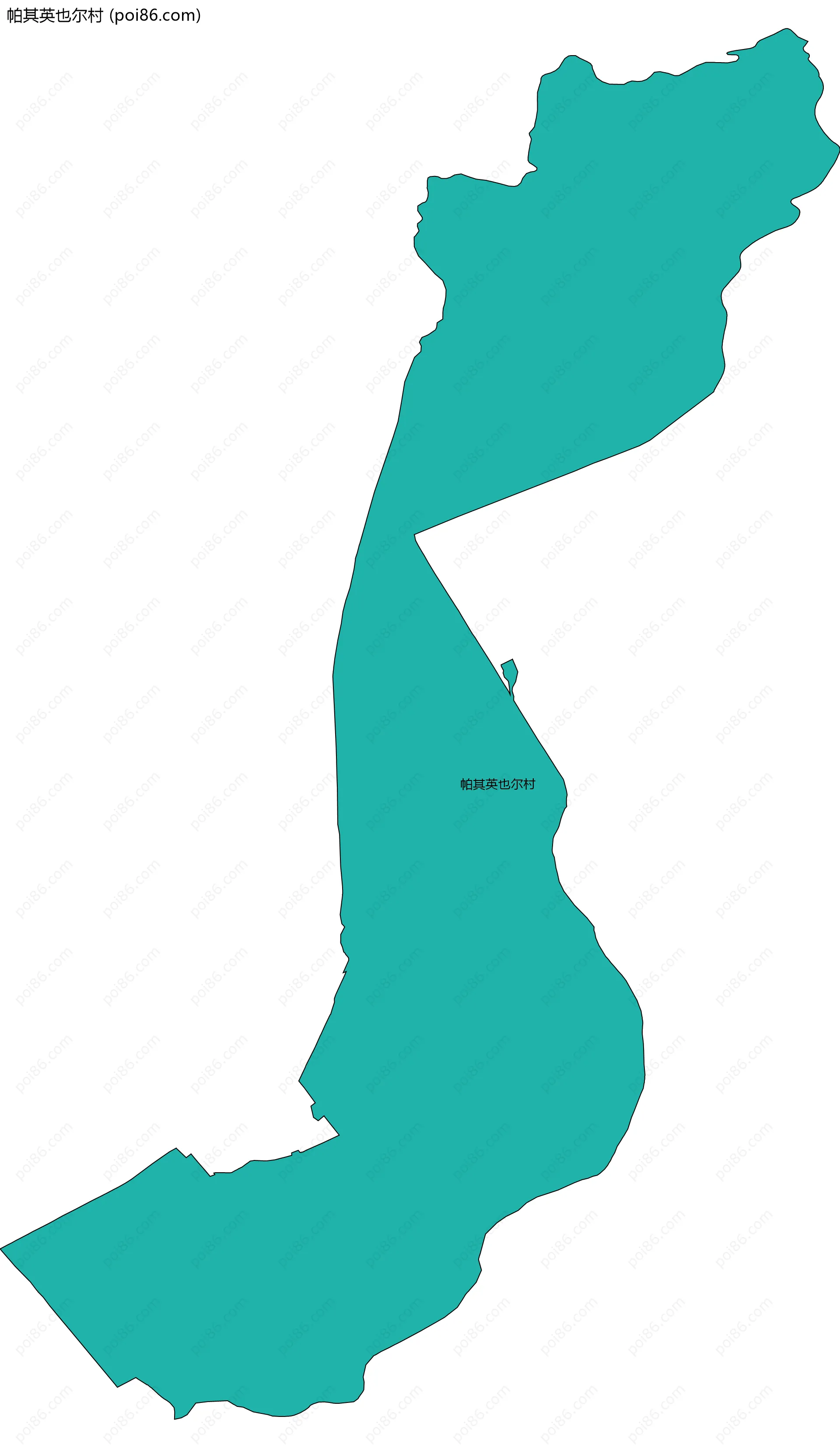 帕其英也尔村边界地图