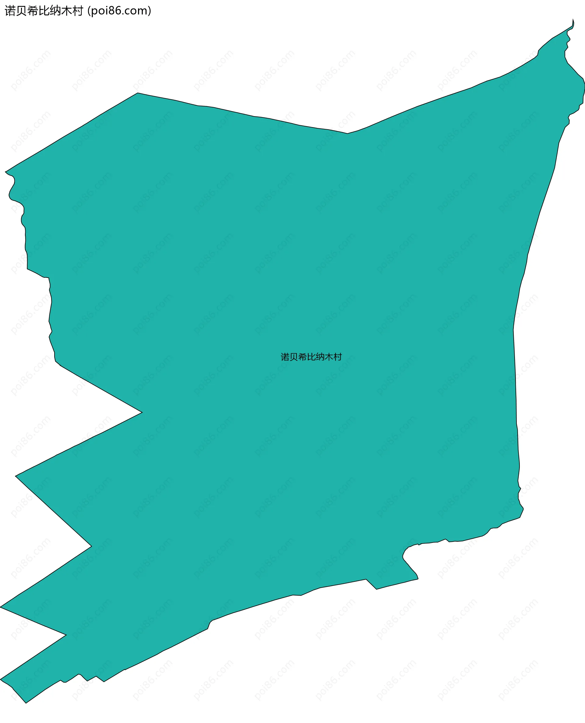 诺贝希比纳木村边界地图