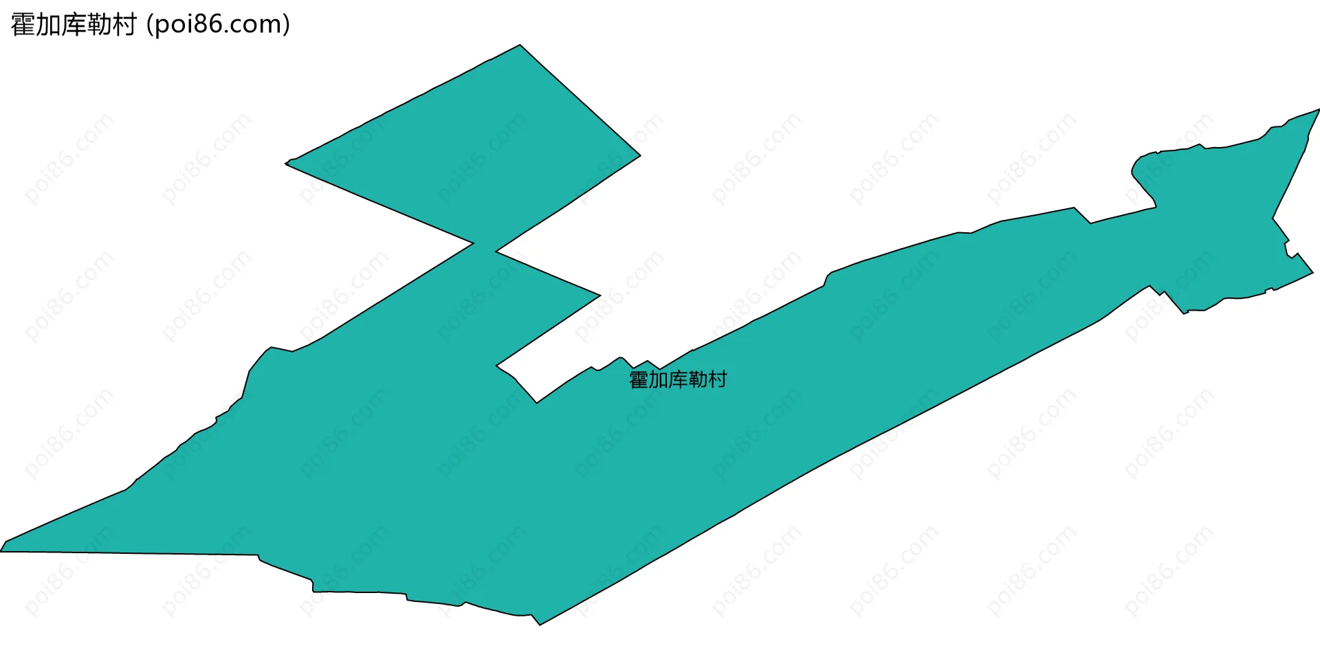 霍加库勒村边界地图