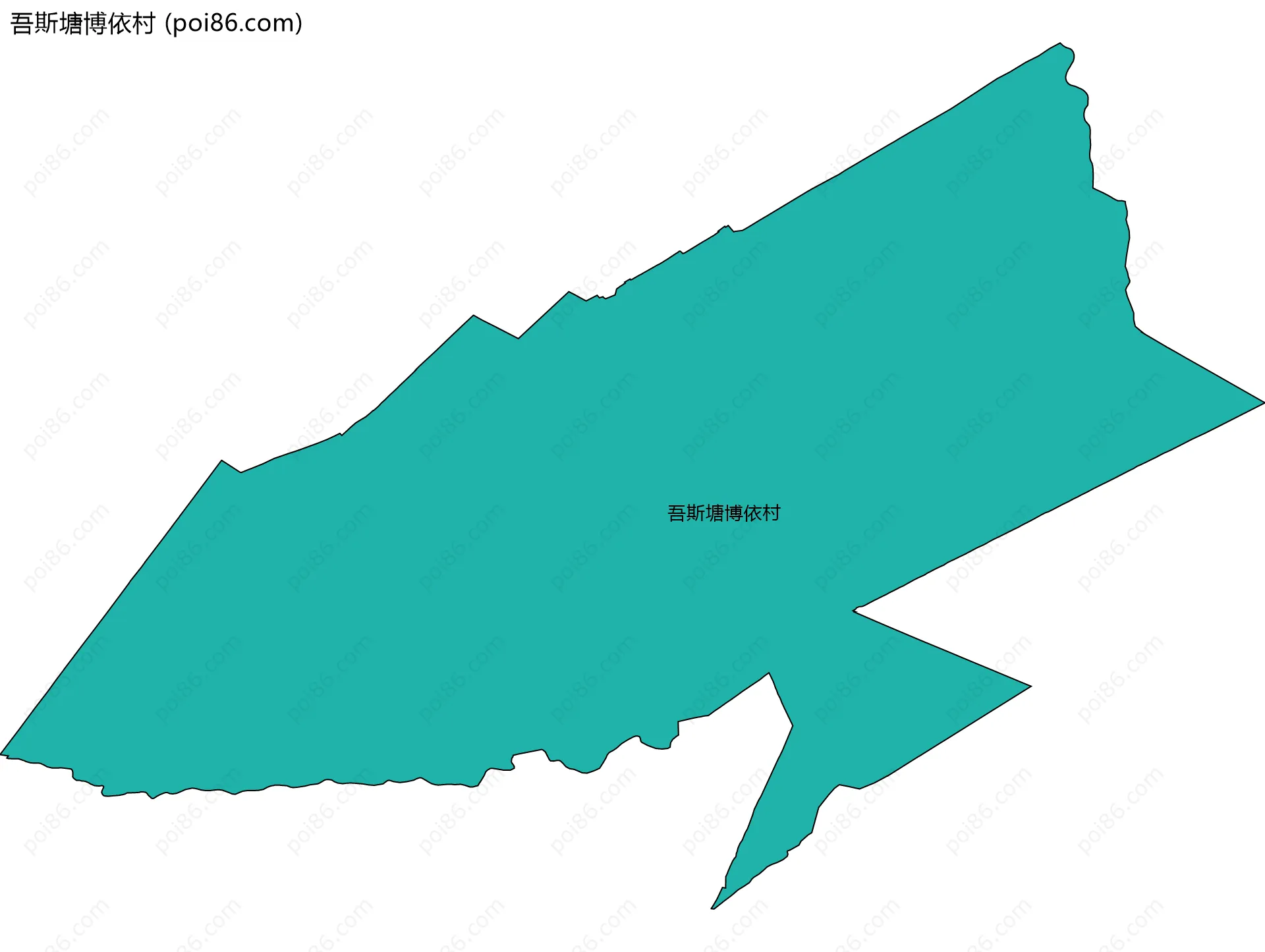 吾斯塘博依村边界地图