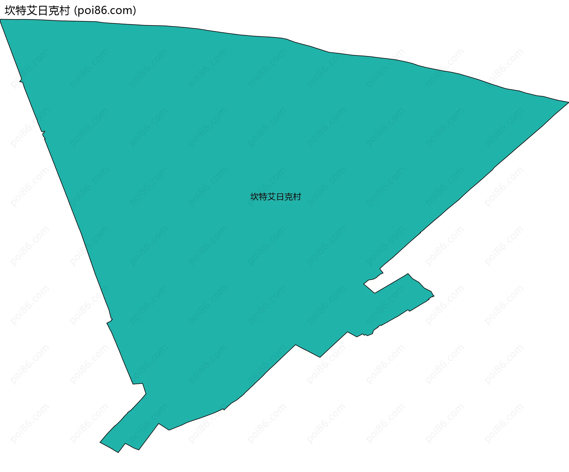 坎特艾日克村边界地图