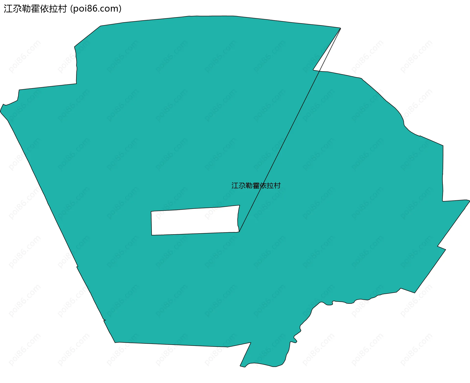 江尕勒霍依拉村边界地图