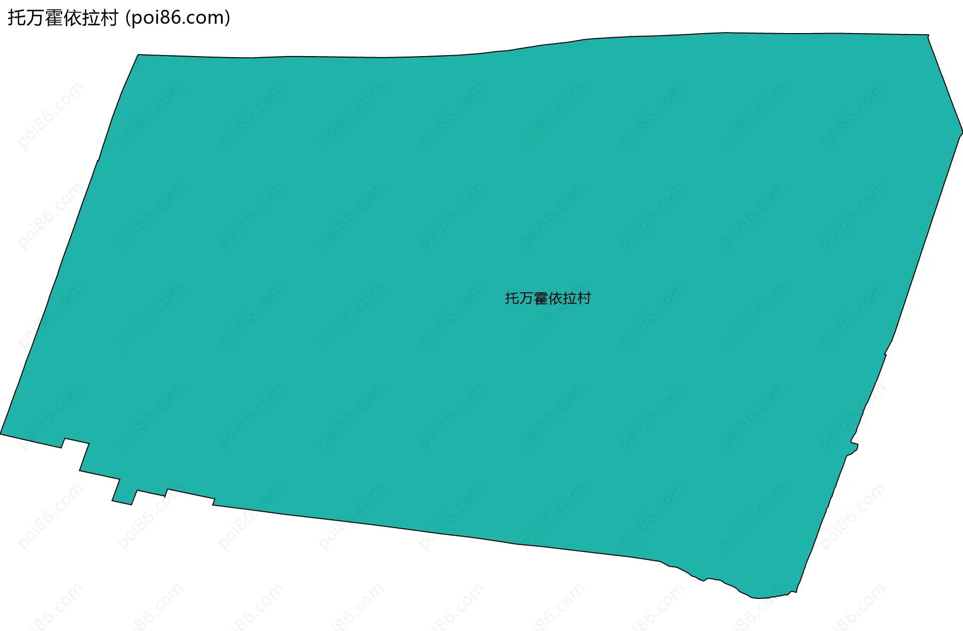托万霍依拉村边界地图