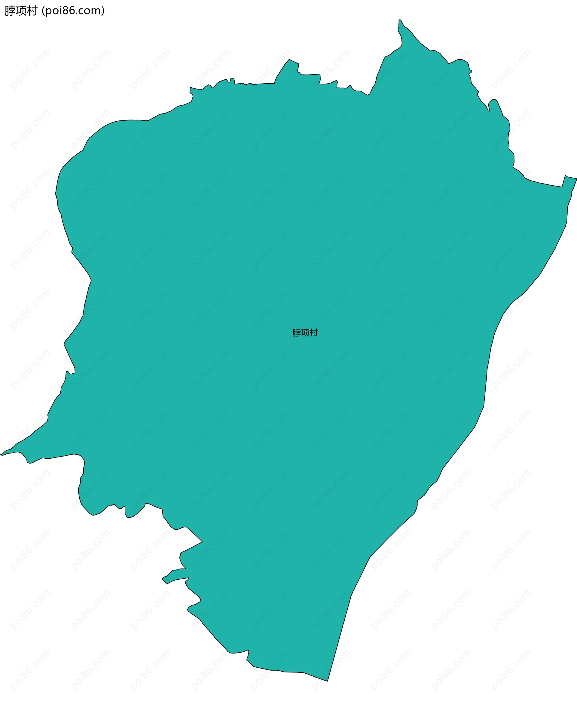 脖项村边界地图