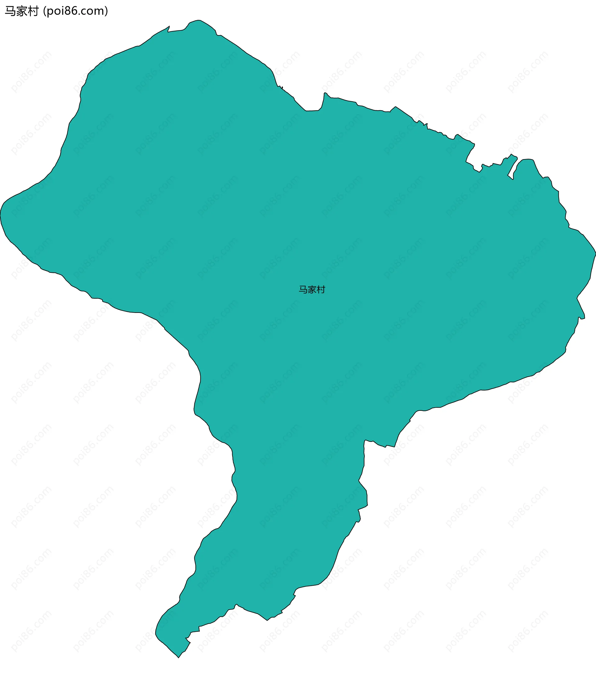 马家村边界地图