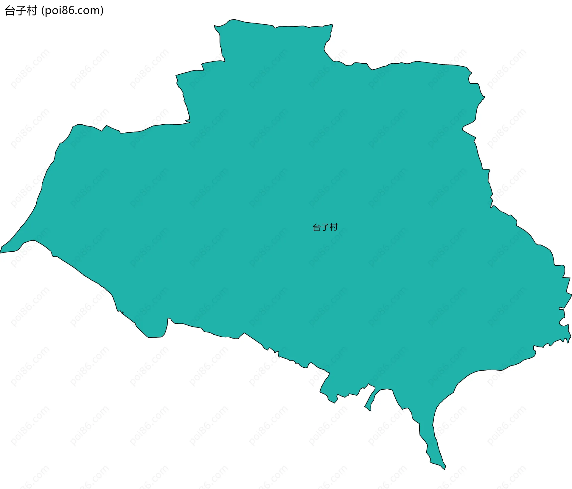 台子村边界地图
