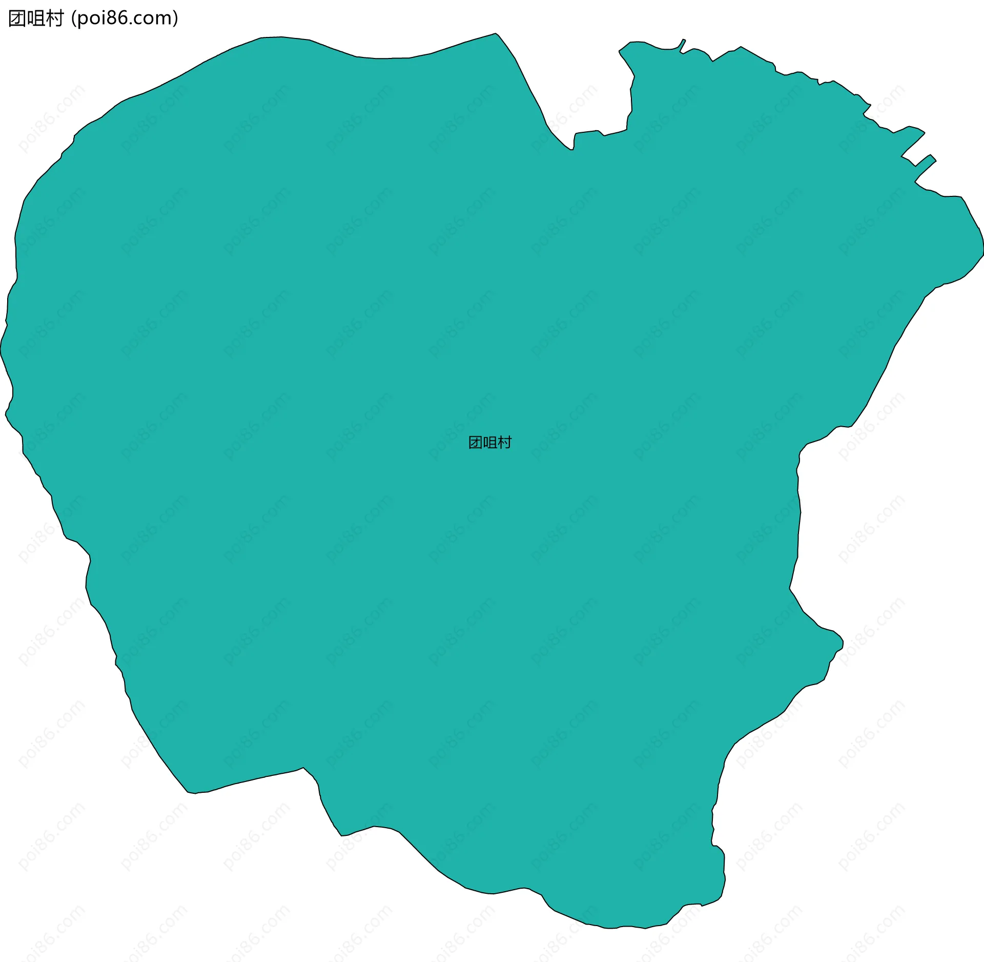 团咀村边界地图