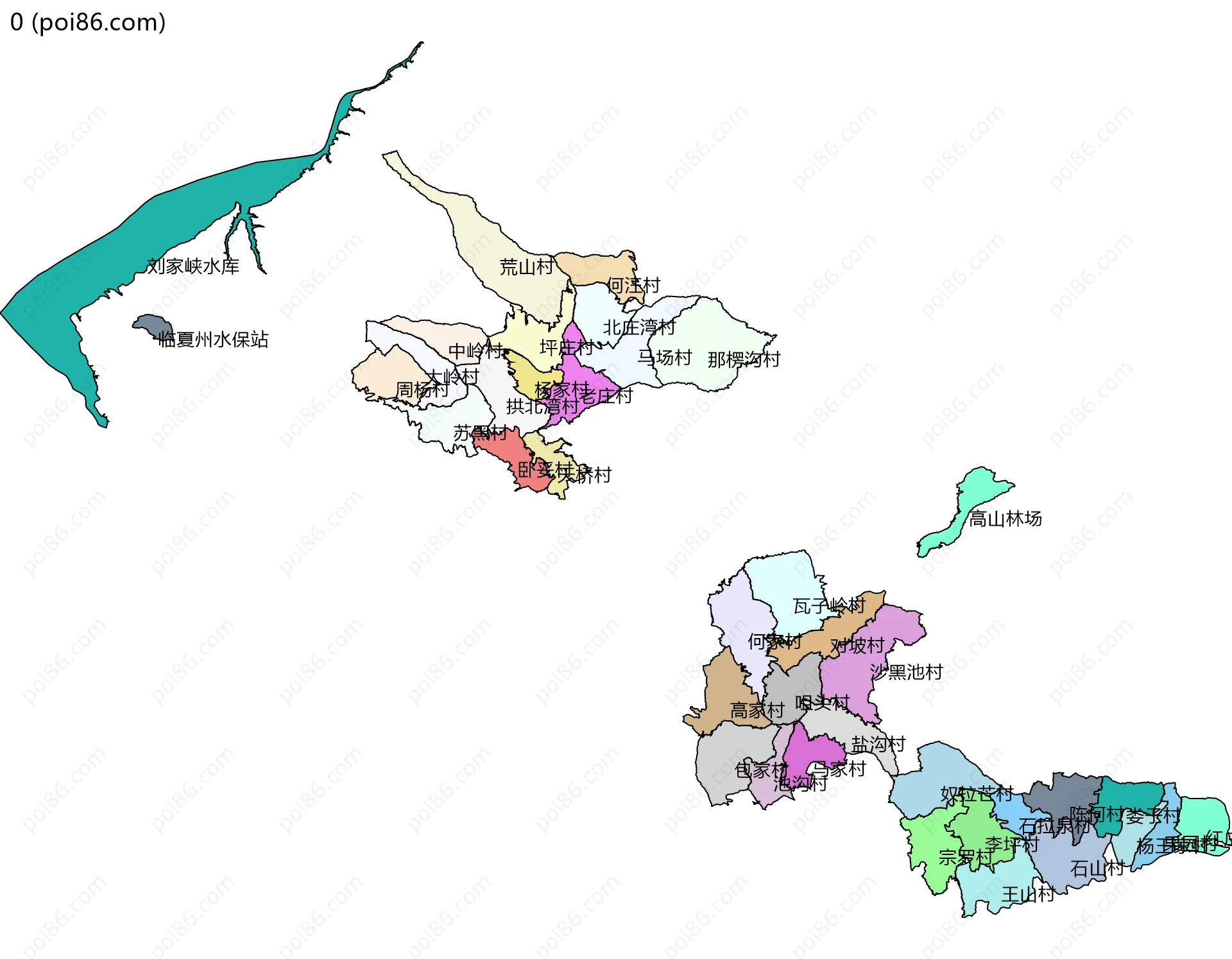 0边界地图(五级行政区划)