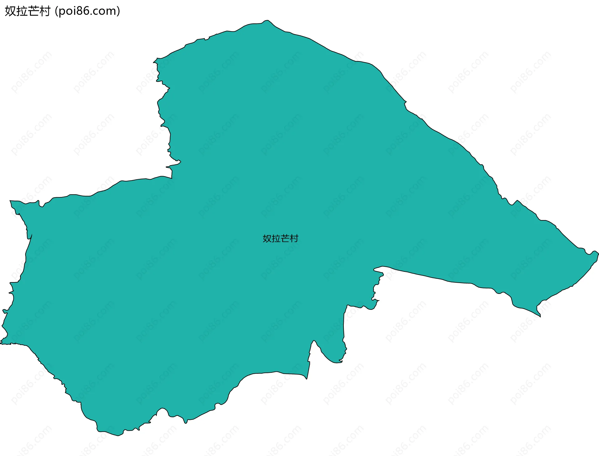 奴拉芒村边界地图