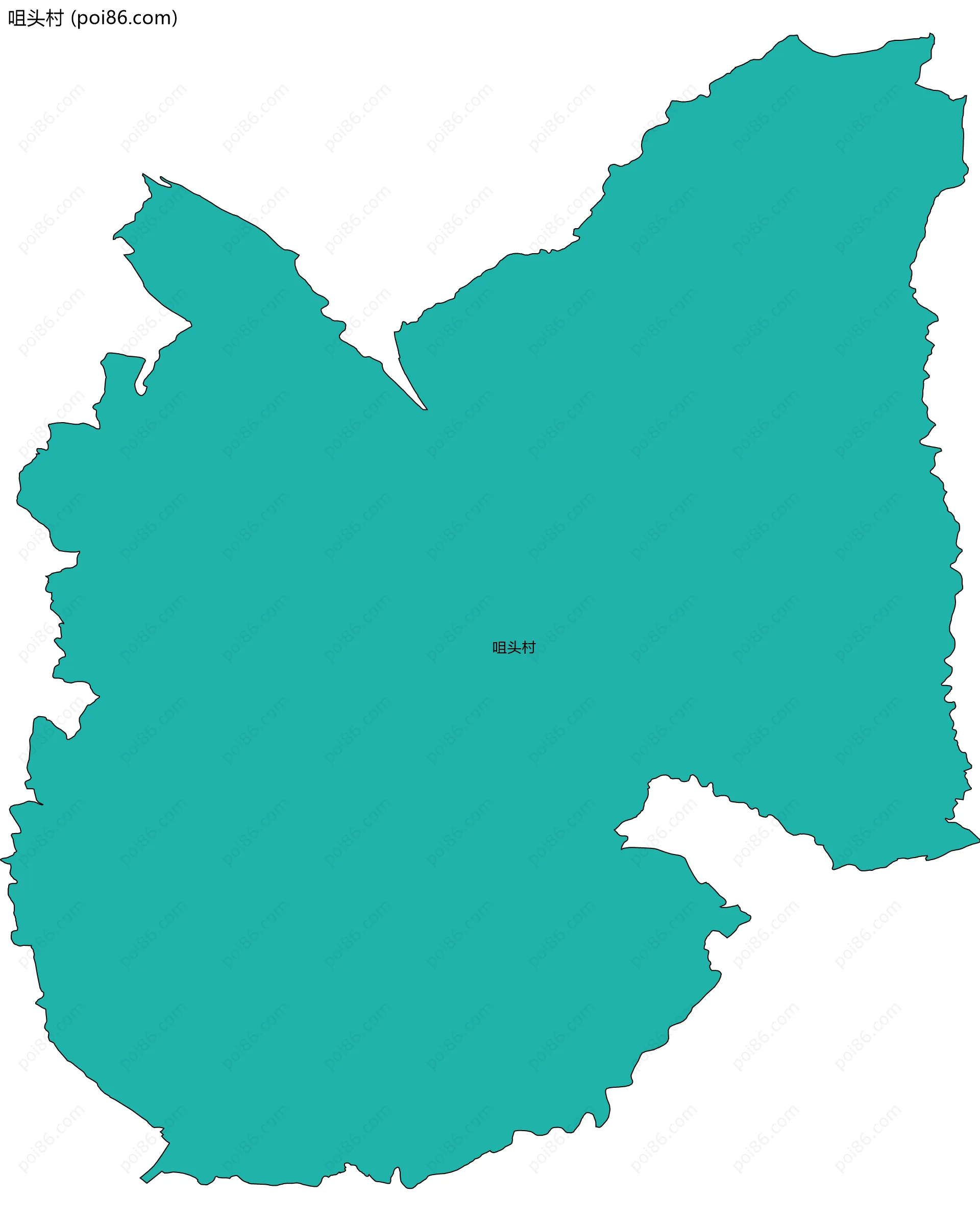 咀头村边界地图