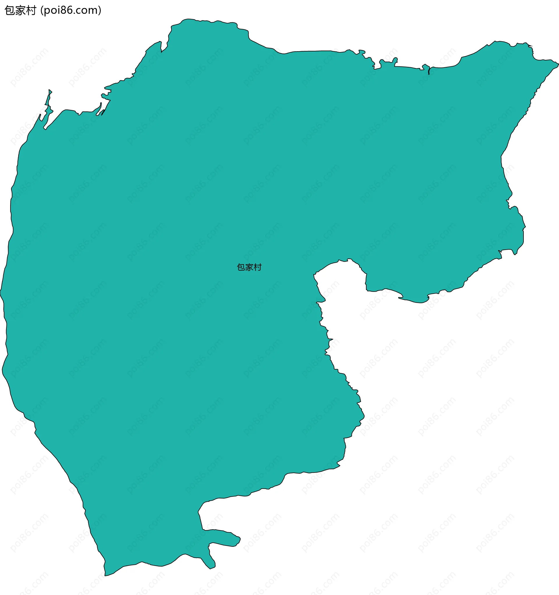 包家村边界地图