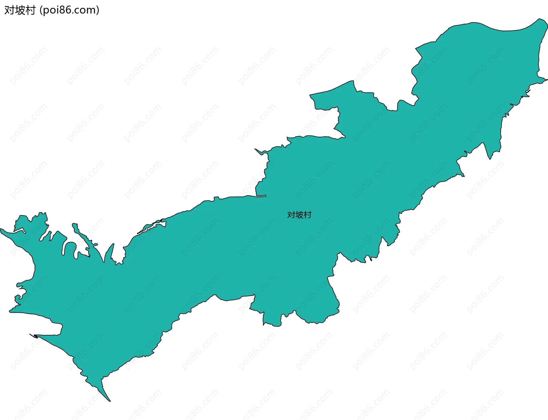 对坡村边界地图