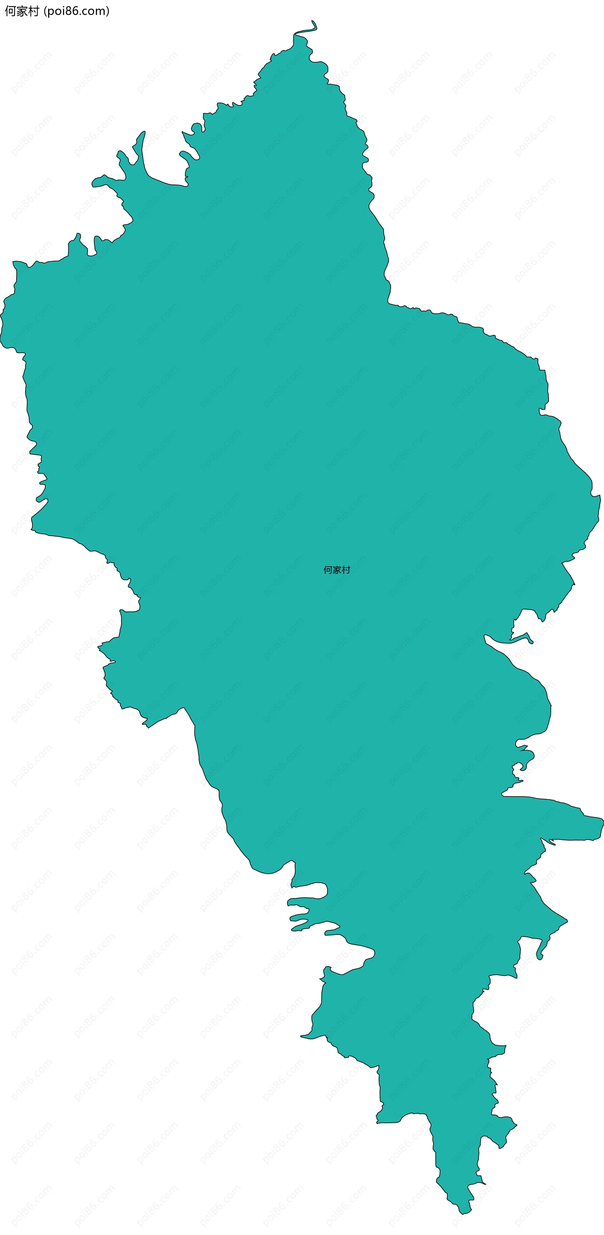 何家村边界地图