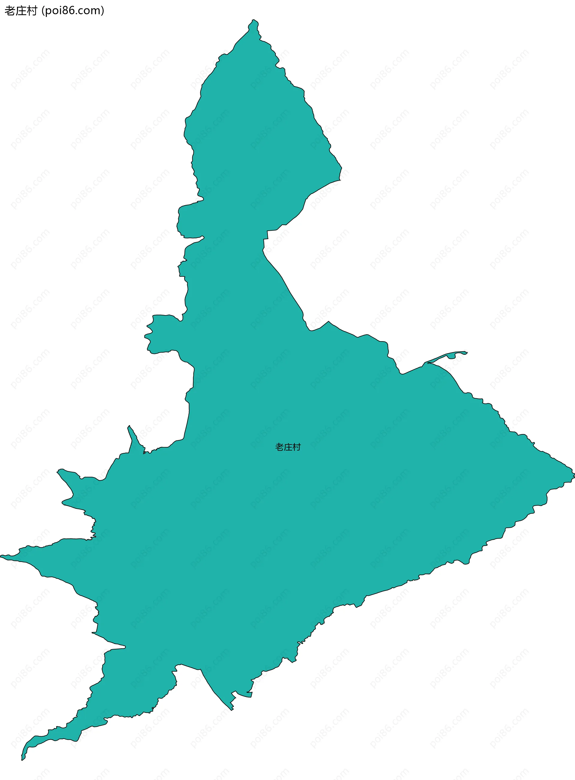 老庄村边界地图