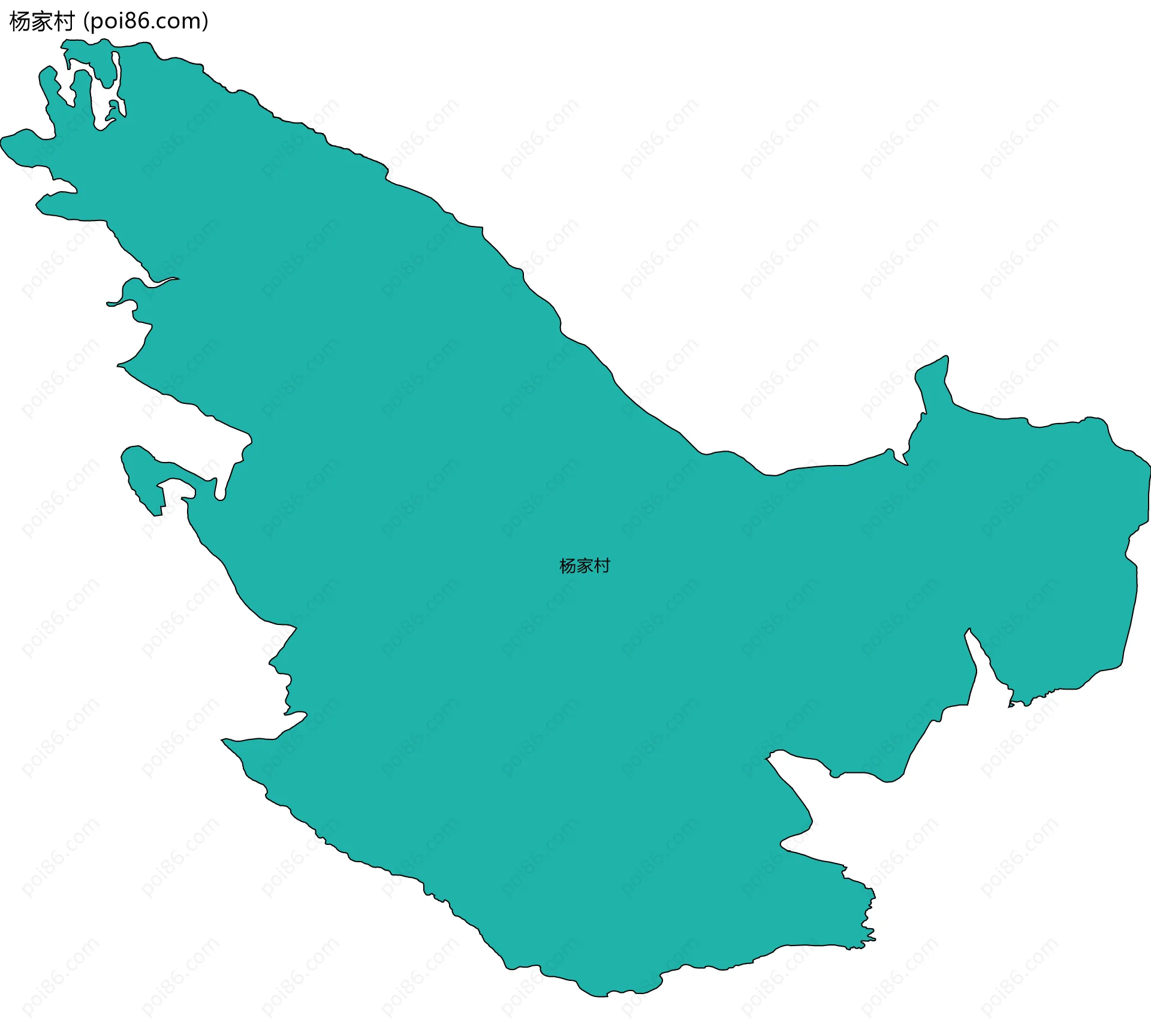 杨家村边界地图