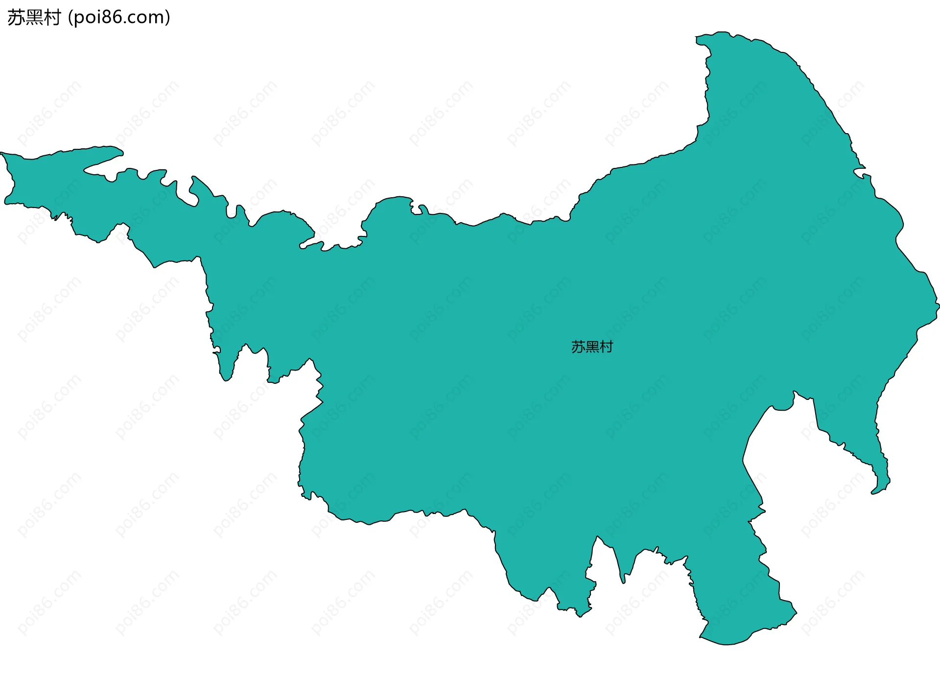 苏黑村边界地图