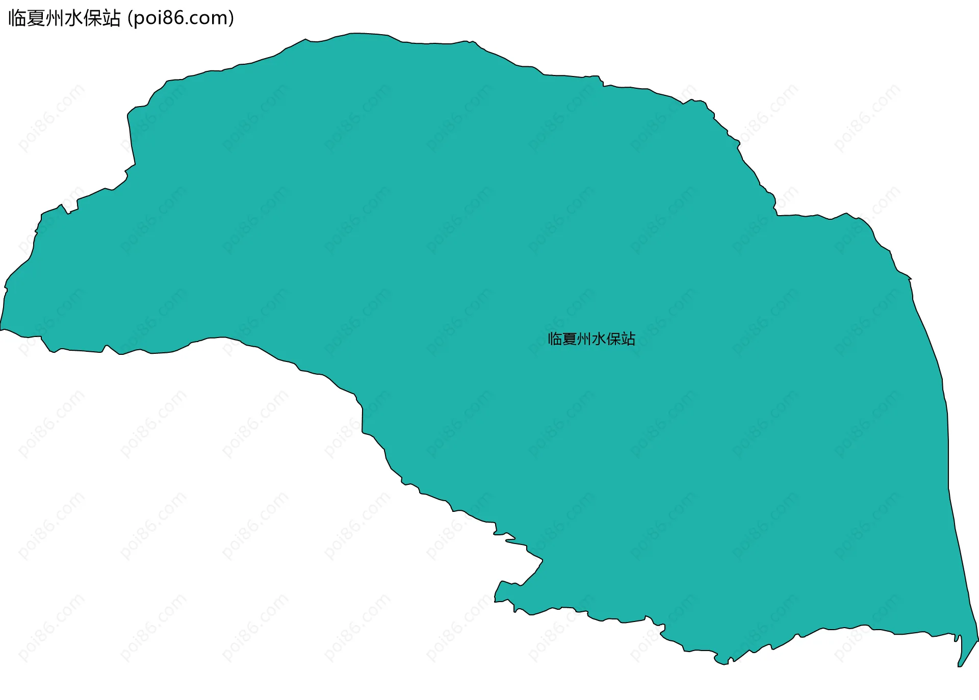 临夏州水保站边界地图