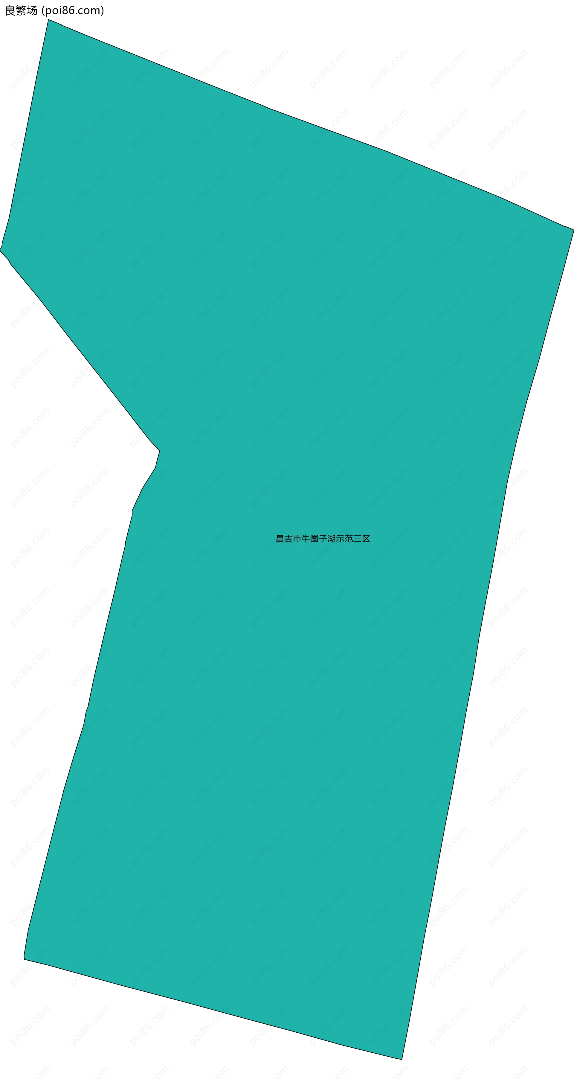 良繁场边界地图(五级行政区划)