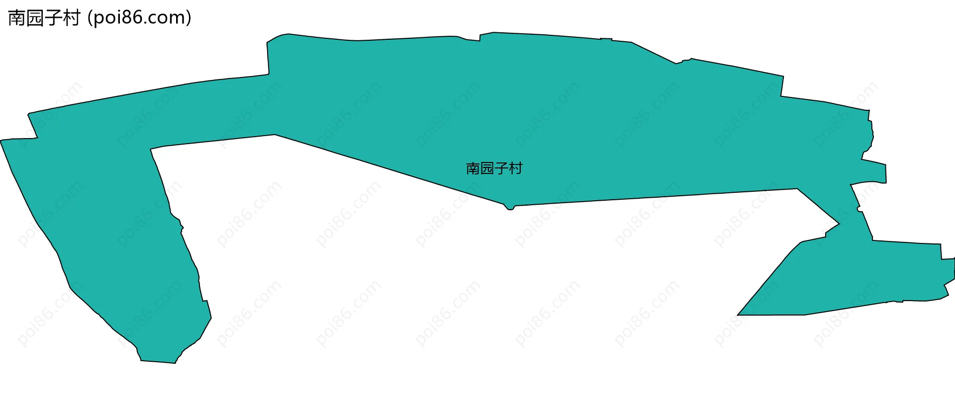 南园子村边界地图