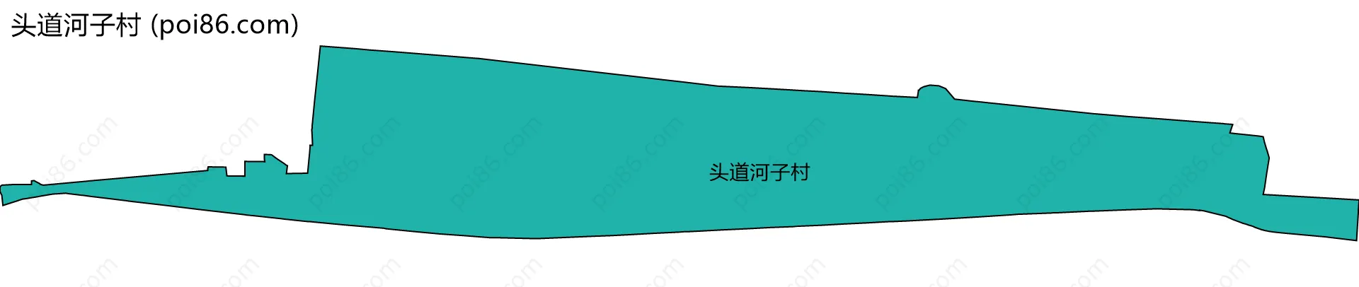 头道河子村边界地图