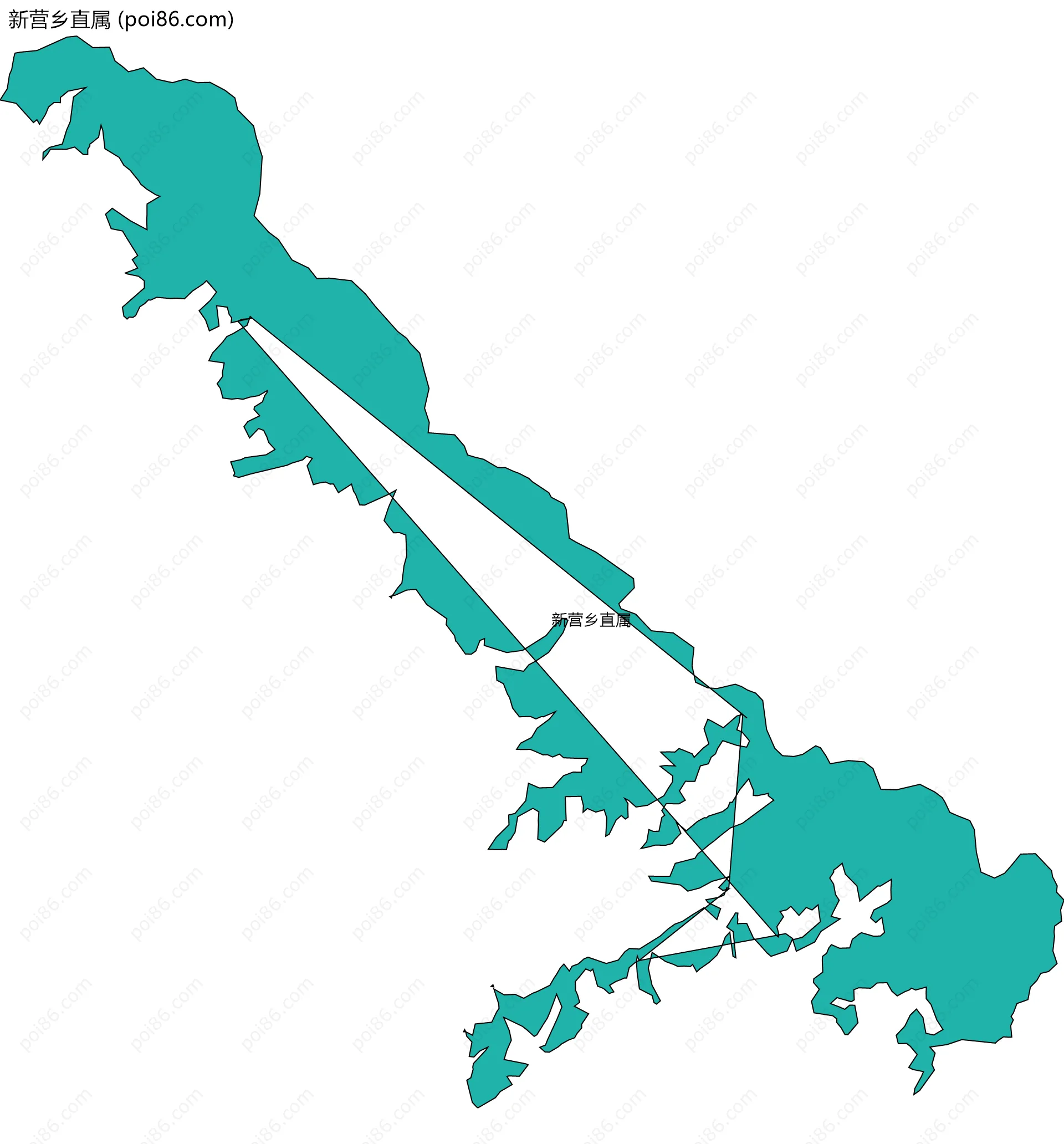新营乡直属边界地图