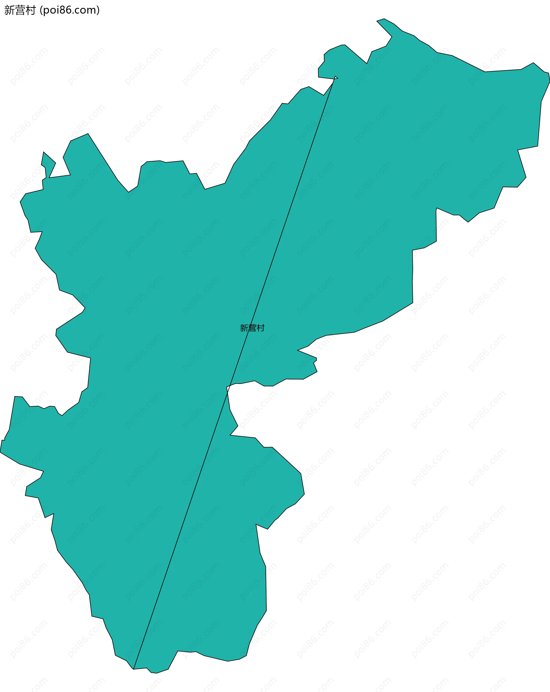 新营村边界地图