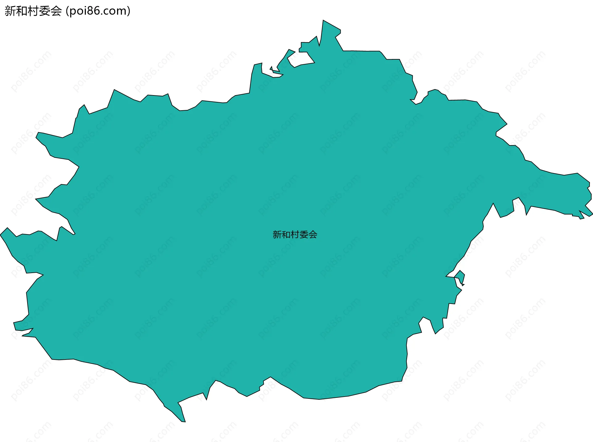 新和村委会边界地图