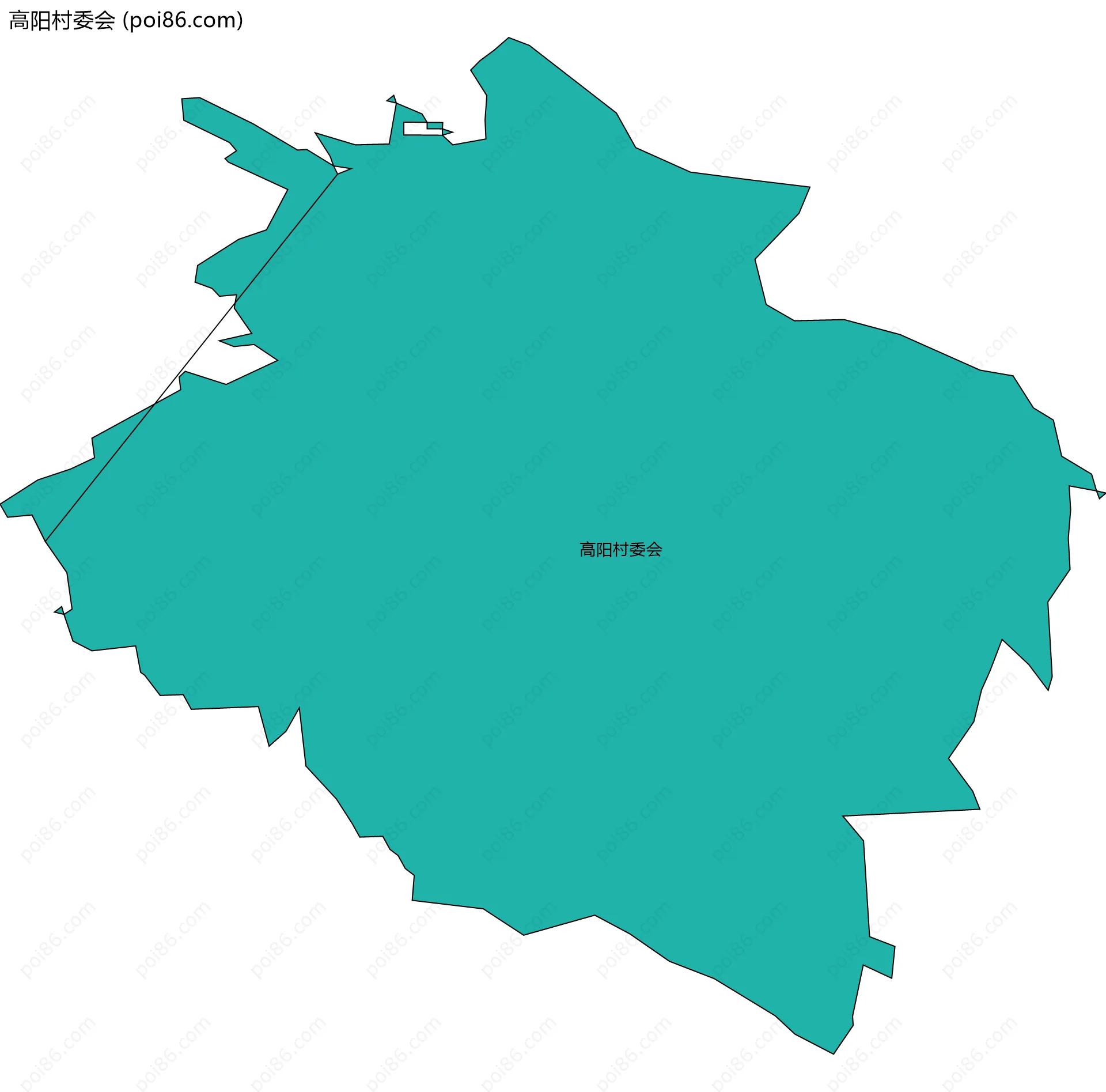 高阳村委会边界地图