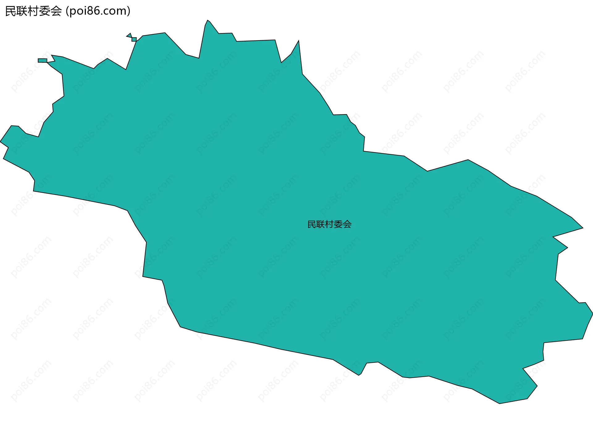 民联村委会边界地图