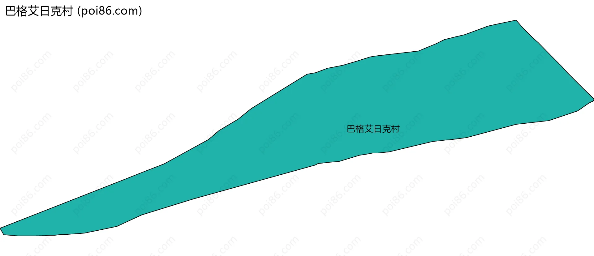 巴格艾日克村边界地图