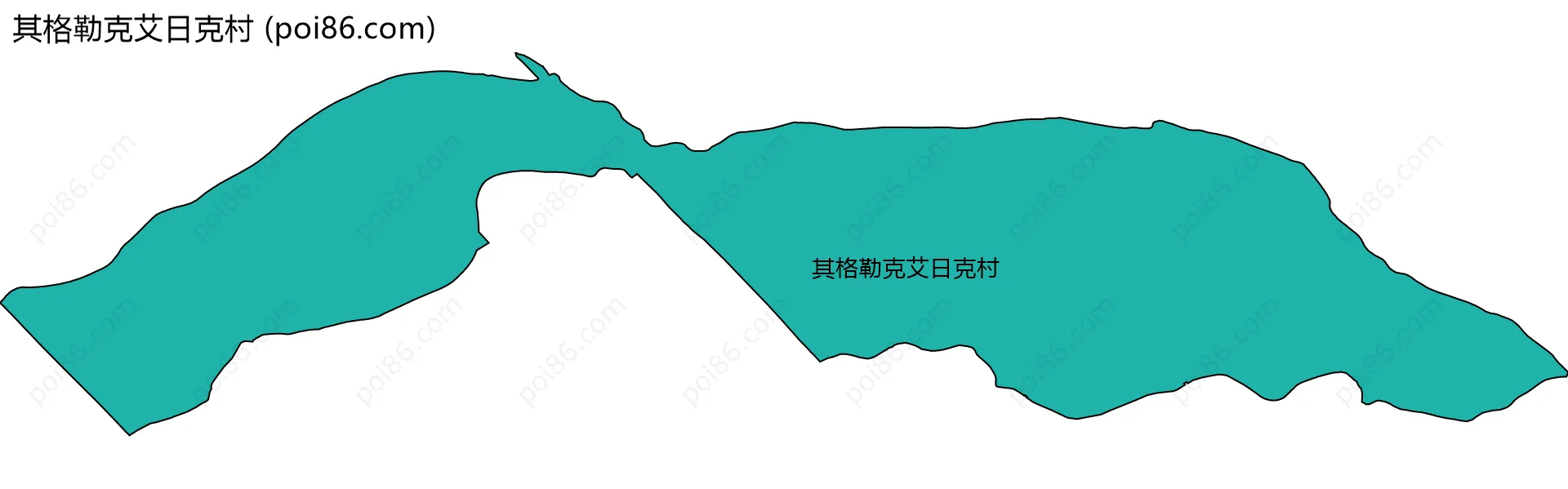 其格勒克艾日克村边界地图