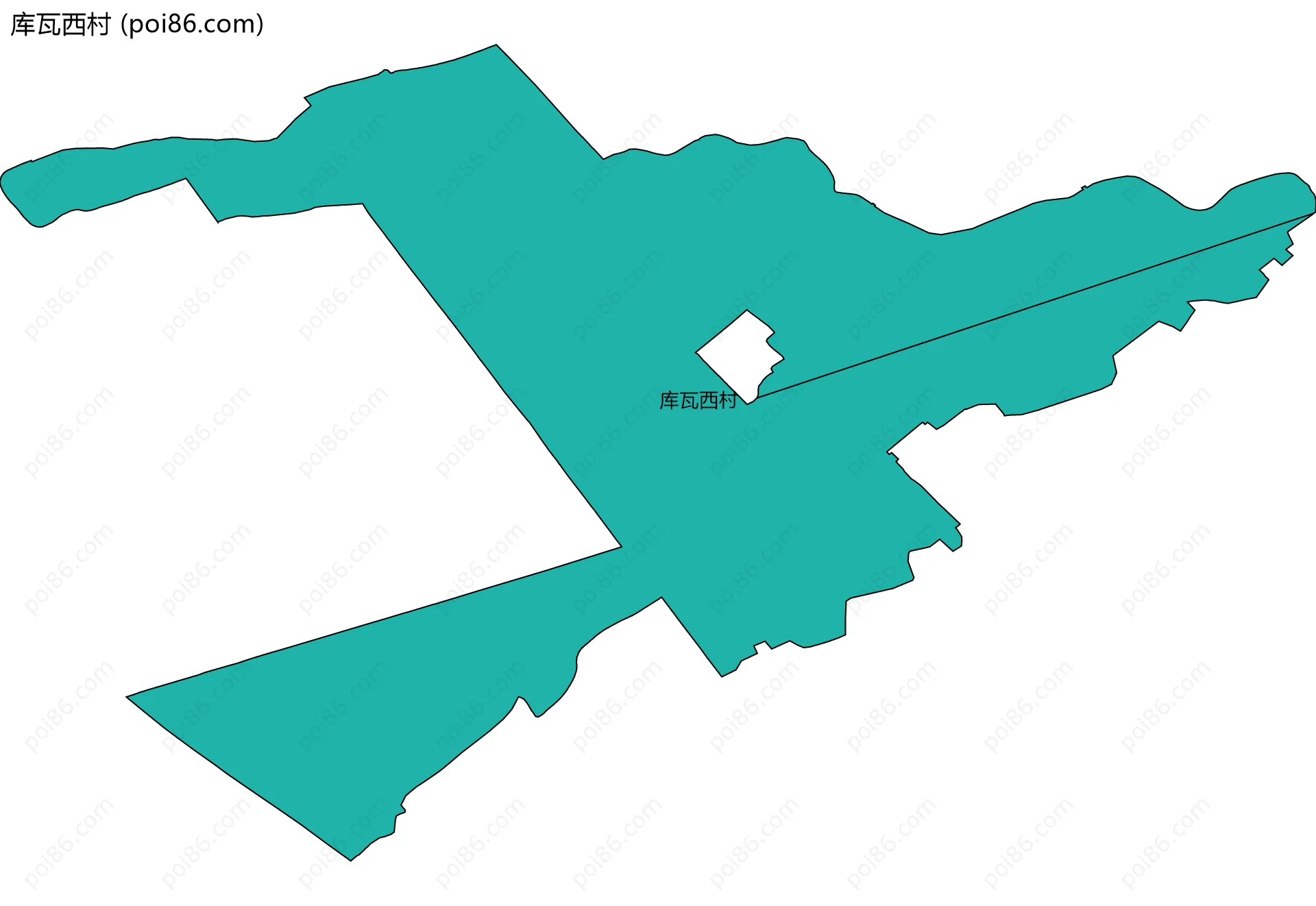 库瓦西村边界地图