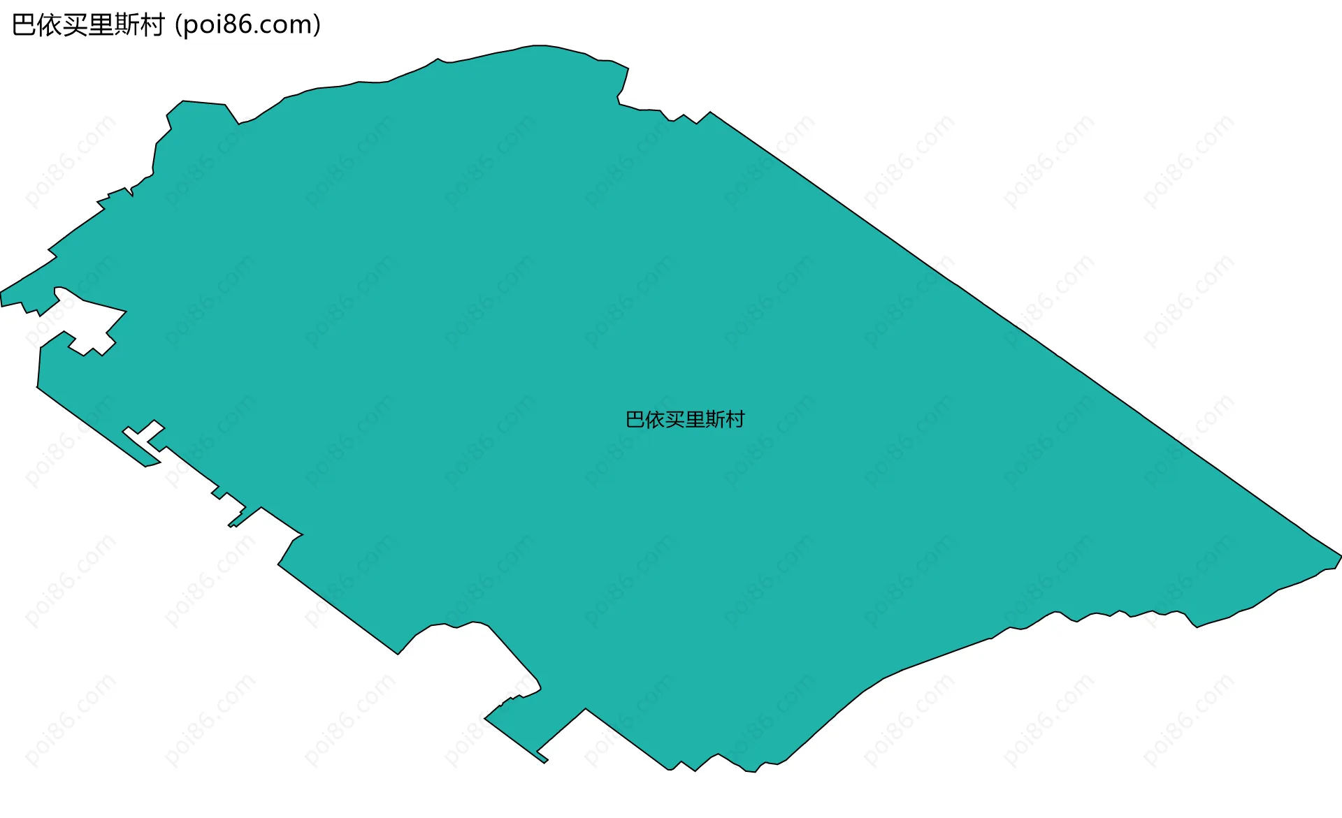 巴依买里斯村边界地图