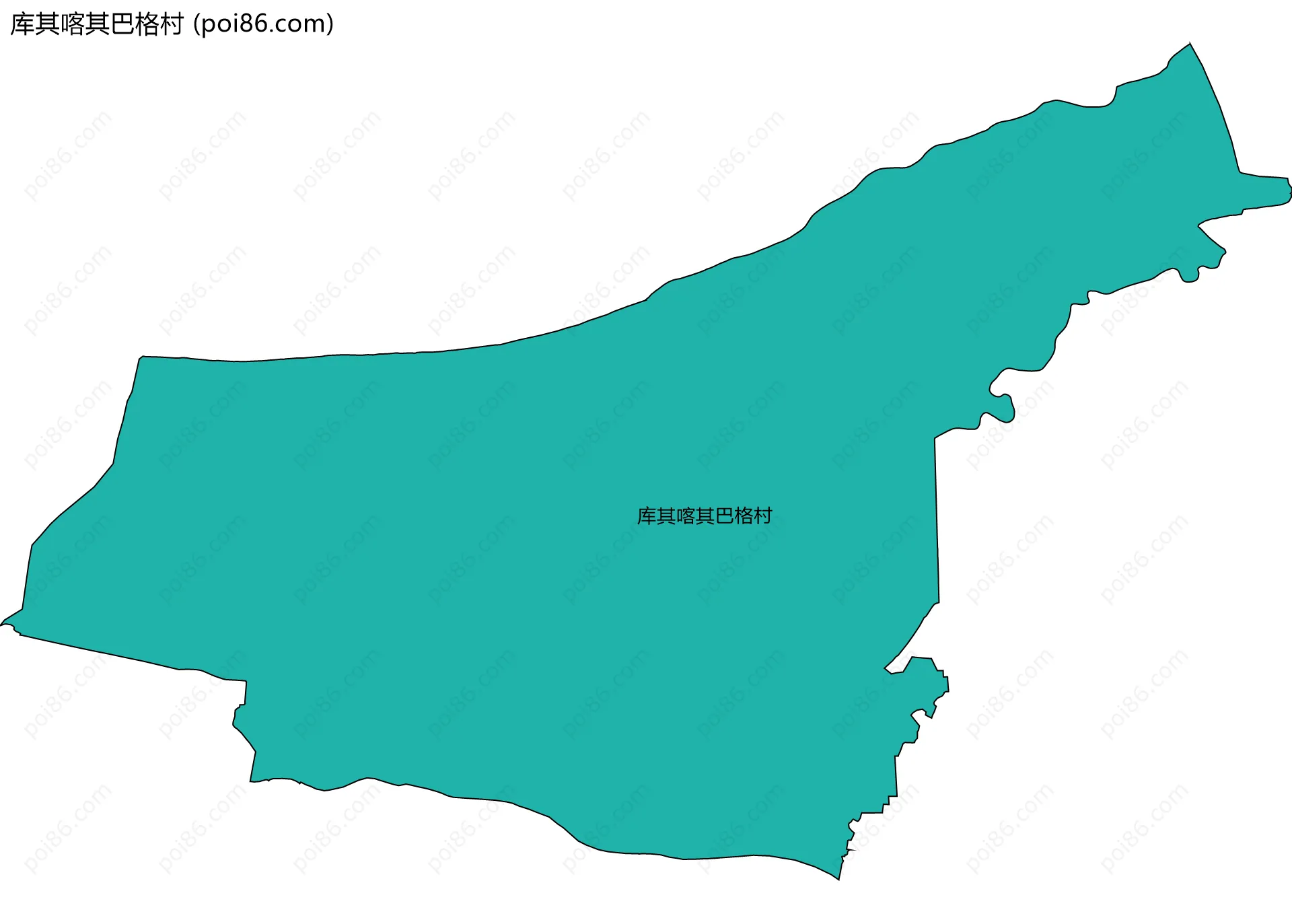 库其喀其巴格村边界地图