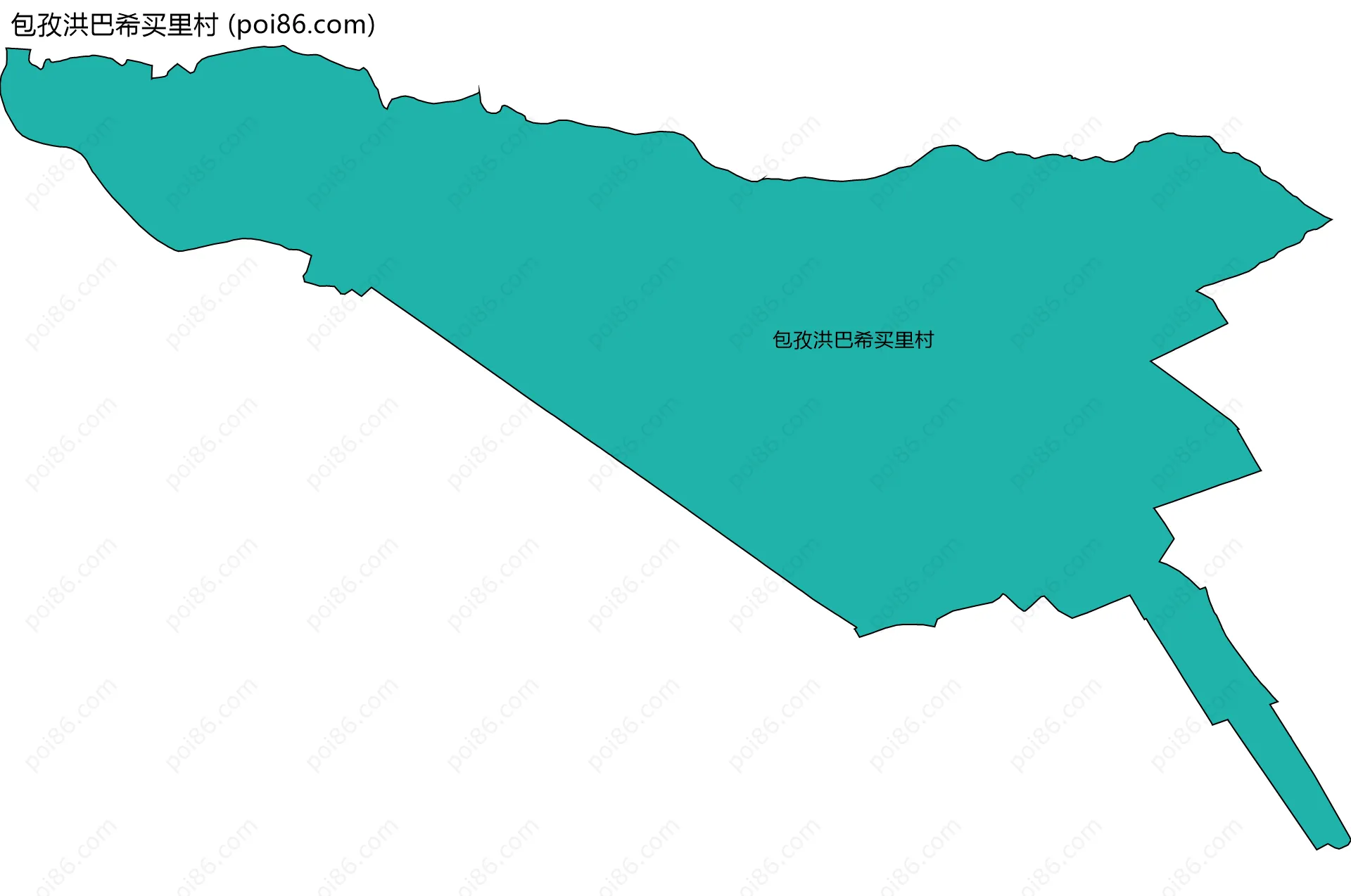 包孜洪巴希买里村边界地图
